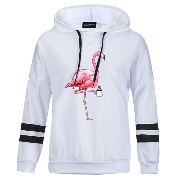 2019 new flamingos print women's sweatshirt harajuku ladies casual soft warm simple streetwear female hoodies, Black
2019 new flamingos print women's sweatshirt harajuku ladies casual soft warm simple streetwear female hoodies, Black
