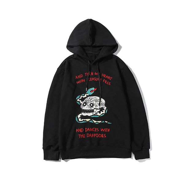 19ss men designer hoodies luxury street hip hop hooded sweater skull green snake embroidery fashion brand sports sweater, Black
19ss men designer hoodies luxury street hip hop hooded sweater skull green snake embroidery fashion brand sports sweater, Black