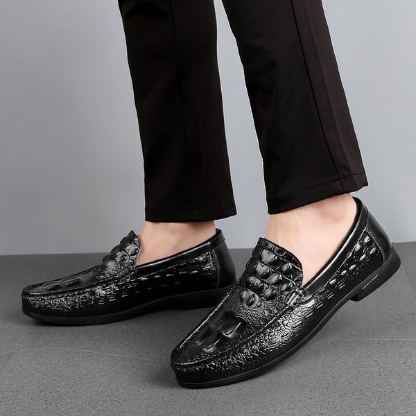 summer new casual men's shoes korean bean shoes fashion casual popular lazy breathable leather, Black
summer new casual men's shoes korean bean shoes fashion casual popular lazy breathable leather, Black
