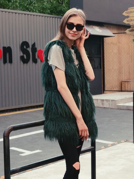 new fashion women coat faux fur vest winter warm fluffy fur vest pink long vest women jackets ladies gilet, Black
new fashion women coat faux fur vest winter warm fluffy fur vest pink long vest women jackets ladies gilet, Black