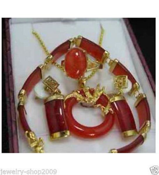 fine real new fashion cubic zirconia trendy jewelry 100%jewelry red jade stone pendant earrings bracelet ring sets, Black
fine real new fashion cubic zirconia trendy jewelry 100%jewelry red jade stone pendant earrings bracelet ring sets, Black