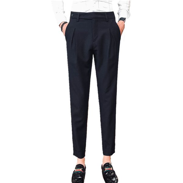 men's black suit pants fashion business casual trousers spring and autumn gray pant male 28-36 size, White;black
men's black suit pants fashion business casual trousers spring and autumn gray pant male 28-36 size, White;black
