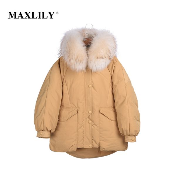 winter high-end women's down jacket women's mid-length long fur collar short short back pocket white duck down jacket, Black;white
winter high-end women's down jacket women's mid-length long fur collar short short back pocket white duck down jacket, Black;white