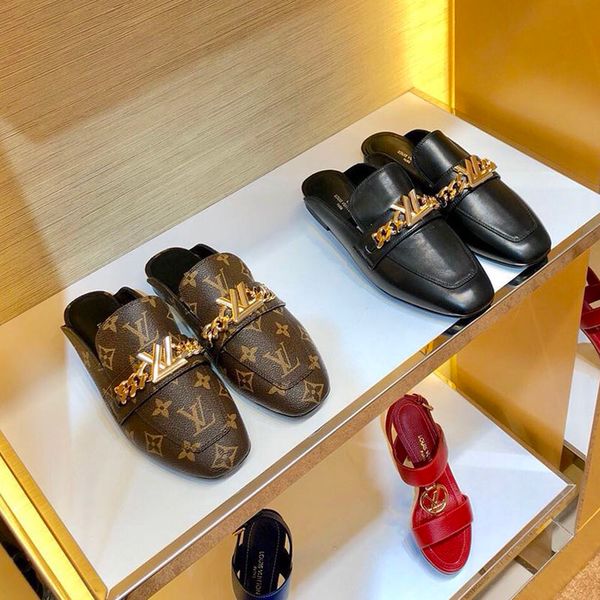 luxury women's slippers european designer fashion printed leather half slipper superstar classic casual shoes flat sandals ing, Black
luxury women's slippers european designer fashion printed leather half slipper superstar classic casual shoes flat sandals ing, Black