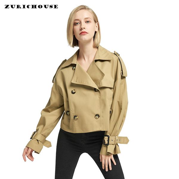 zurichouse short wingbreaker women fashion 2020 loose fit temperament khaki double-breasted spring coat trench female, Tan;black
zurichouse short wingbreaker women fashion 2020 loose fit temperament khaki double-breasted spring coat trench female, Tan;black