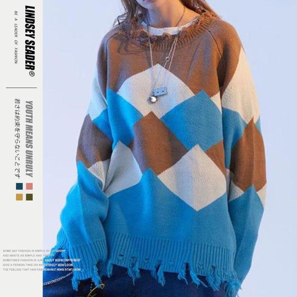 men's sweaters lindsey seader mens pullover knit fall coat sweater asymmetrical hem rhombic rhombus cotton warm winter inside outwear, White;black
men's sweaters lindsey seader mens pullover knit fall coat sweater asymmetrical hem rhombic rhombus cotton warm winter inside outwear, White;black