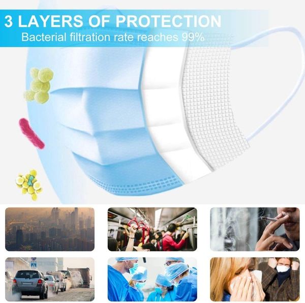 wholesale 100 pcs disposable face mask, protect from bacteria, ncov, anti dust jha0
wholesale 100 pcs disposable face mask, protect from bacteria, ncov, anti dust jha0