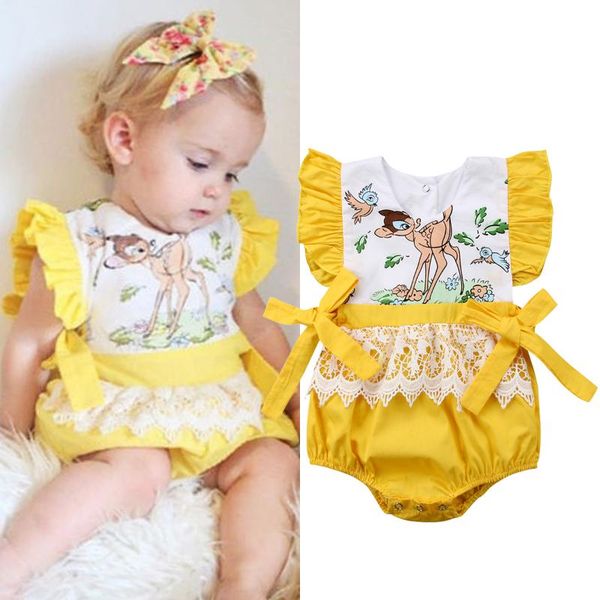2020 newborn infant baby girls cute lovely summer swimsuit petal sleeve lace floral pattern print yellow button clothes
2020 newborn infant baby girls cute lovely summer swimsuit petal sleeve lace floral pattern print yellow button clothes