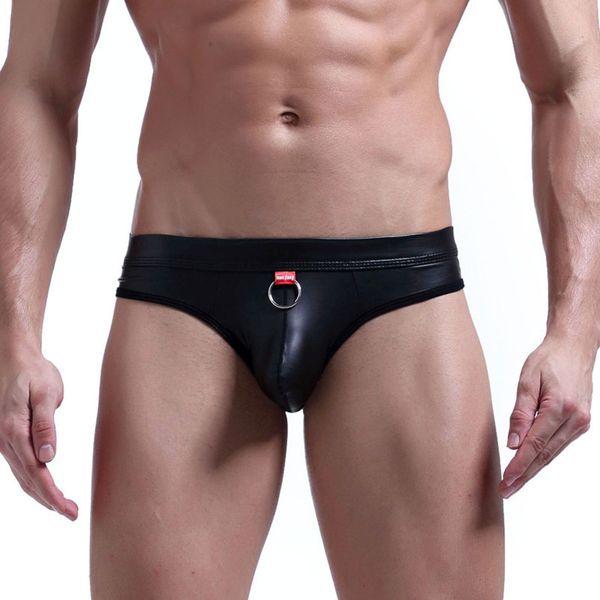 mens underwear briefs men panties pu leather black male underwear mens briefs underpants low waist man, Black;white
mens underwear briefs men panties pu leather black male underwear mens briefs underpants low waist man, Black;white