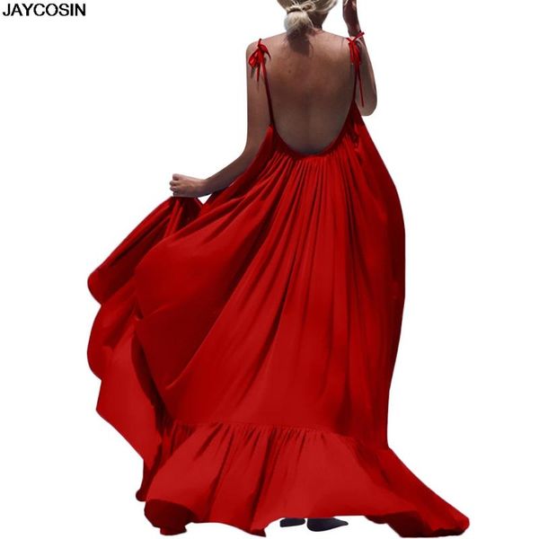 jacosin dress polyester solid sleeveless loose boho dress summer evening party beach maxi dresses feminine vestidos 2019, Black;gray
jacosin dress polyester solid sleeveless loose boho dress summer evening party beach maxi dresses feminine vestidos 2019, Black;gray