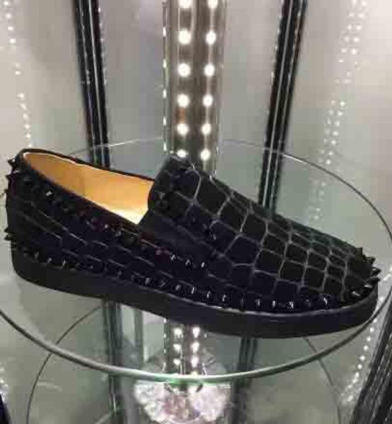 бренд пик вокруг шипов роликовая лодка мужчины красное дно кроссовки черный трещины кожа мужчины мокасины плоские шипованные кроссовки джент, Black
бренд пик вокруг шипов роликовая лодка мужчины красное дно кроссовки черный трещины кожа мужчины мокасины плоские шипованные кроссовки джент, Black