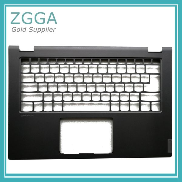 

lapeu keyboard bezel for lenovo ideapad c340-14 14iwl 14api palmrest cover upper case w/o fpr hole black blue silver