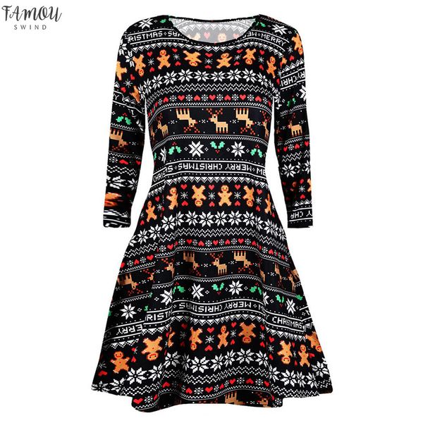 christmas dress 2020 women's casual long sleeve vintage christmas printed dress women plus size dress sukienka damska, Black;gray
christmas dress 2020 women's casual long sleeve vintage christmas printed dress women plus size dress sukienka damska, Black;gray