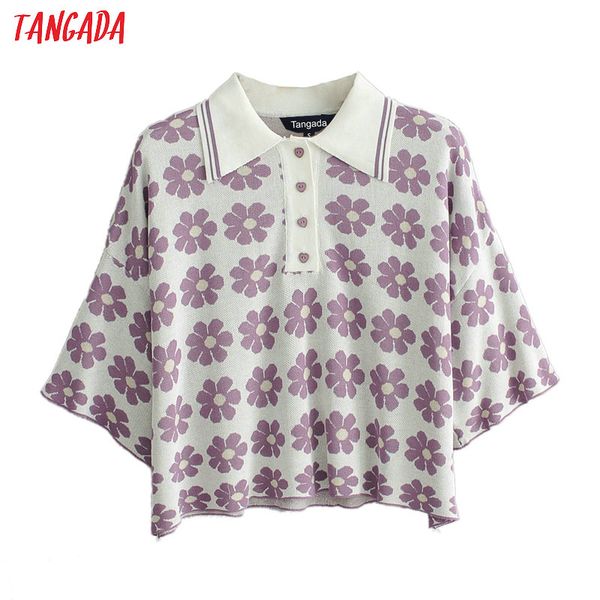 tangada summer women sweet flower crop sweaters fashion turn down collar loose sweater short sleeve poullover jumper pull jn275, White;black
tangada summer women sweet flower crop sweaters fashion turn down collar loose sweater short sleeve poullover jumper pull jn275, White;black