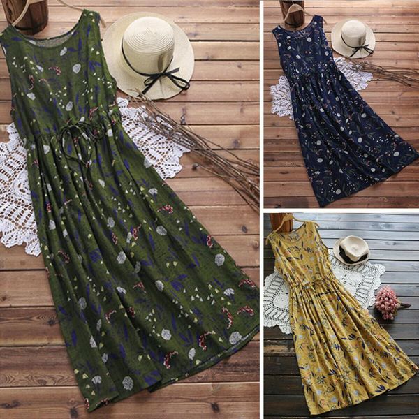 2019 new summer women print sleeveless bow stretch floral loose ladies long vest casual long blouse dress, White
2019 new summer women print sleeveless bow stretch floral loose ladies long vest casual long blouse dress, White