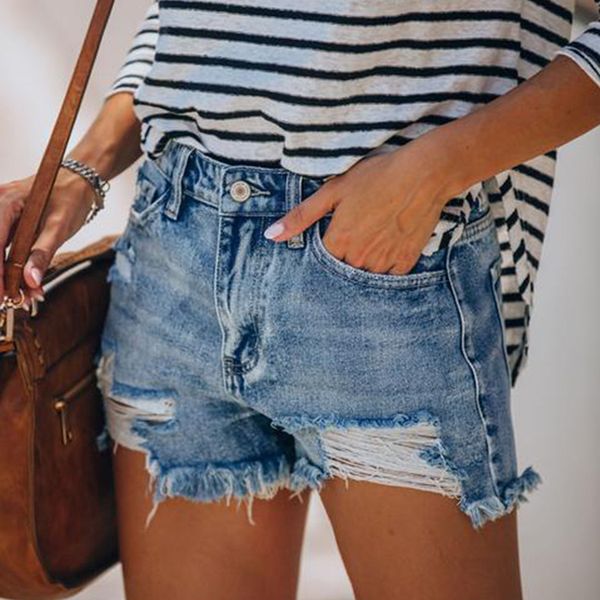 2020 european and american fashion trends, fringed holes, women's casual pockets, denim shorts, White;black
2020 european and american fashion trends, fringed holes, women's casual pockets, denim shorts, White;black