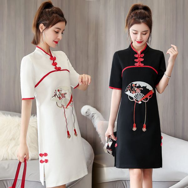 ethnic clothing exotic apparel 2021 summer dress style of maestros modified cheongsam embroidered chinese young, Red
ethnic clothing exotic apparel 2021 summer dress style of maestros modified cheongsam embroidered chinese young, Red