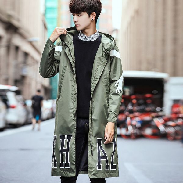 #4004 with hooded trench coat for men plus size 5xl overcoat harajuku streetwear windbreaker letter print male long trench coat, Tan;black
#4004 with hooded trench coat for men plus size 5xl overcoat harajuku streetwear windbreaker letter print male long trench coat, Tan;black