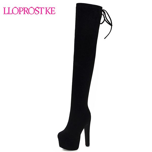 lloprost ke flock over the knee boots zipper mid block heels autumn woman shoes winter women stretch boots h589, Black
lloprost ke flock over the knee boots zipper mid block heels autumn woman shoes winter women stretch boots h589, Black
