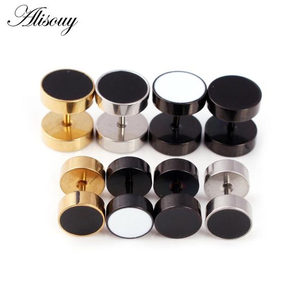 alisouy 2pcs drip oil round barbell body piercing jewelry fake ear plug tunnels stainless steel earring studs girl boy earrings, Golden;silver
alisouy 2pcs drip oil round barbell body piercing jewelry fake ear plug tunnels stainless steel earring studs girl boy earrings, Golden;silver