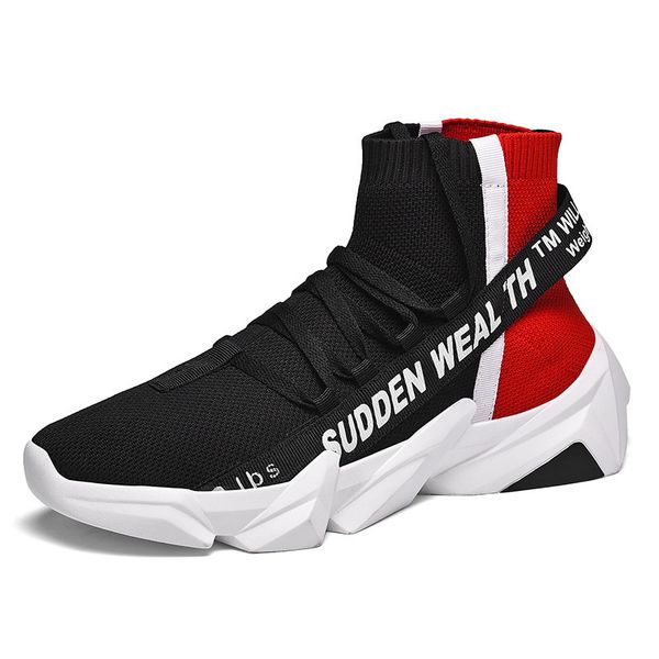 new autumn high sneakers men knit warm shoes male chunky sneakers soft weightlight winter sneakers for men, Black
new autumn high sneakers men knit warm shoes male chunky sneakers soft weightlight winter sneakers for men, Black