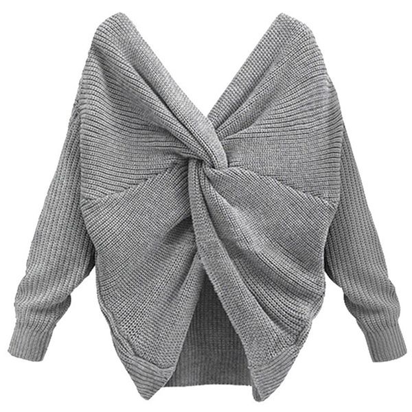 women's sweaters spring v neck sweater lady elegant solid color loose pullovers back irregular cross knotted knitwear two-wear clothes, White;black
women's sweaters spring v neck sweater lady elegant solid color loose pullovers back irregular cross knotted knitwear two-wear clothes, White;black