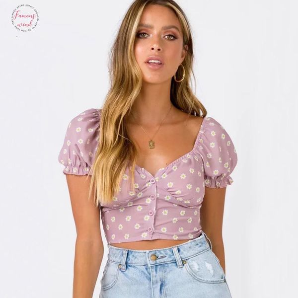 женщины милая декольте кнопки up crop top с puff рукава маленькая daisy crop блуза перевозка груза падения, White
женщины милая декольте кнопки up crop top с puff рукава маленькая daisy crop блуза перевозка груза падения, White