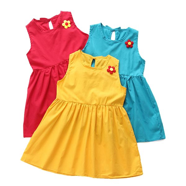 sleeveless girls dress 1-7 years summer girls printed flower dresses children clothes cotton princess dress for girl, Red;yellow
sleeveless girls dress 1-7 years summer girls printed flower dresses children clothes cotton princess dress for girl, Red;yellow