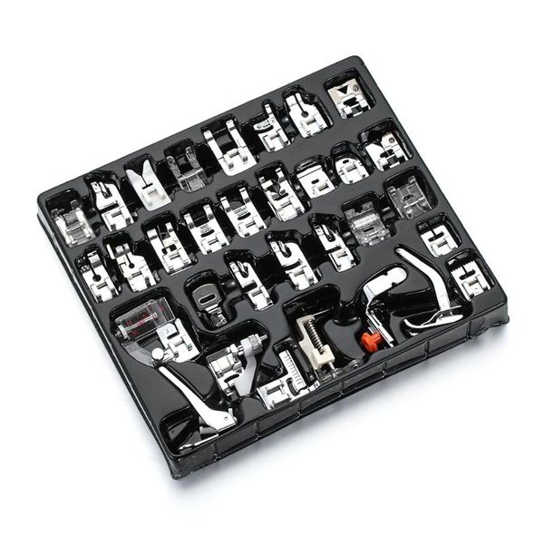 11/32pcs metal multi function domestic sewing machine presser foot low shank snap on feet accessories set, Black
11/32pcs metal multi function domestic sewing machine presser foot low shank snap on feet accessories set, Black