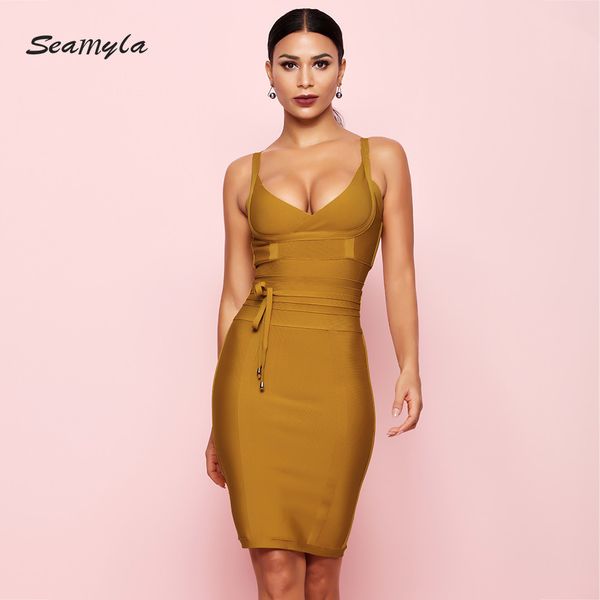 seamyla 2019 new summer bandage dress for women night out club dress sleeveless vestidos bodycon celebrity party dresses, Black;gray
seamyla 2019 new summer bandage dress for women night out club dress sleeveless vestidos bodycon celebrity party dresses, Black;gray
