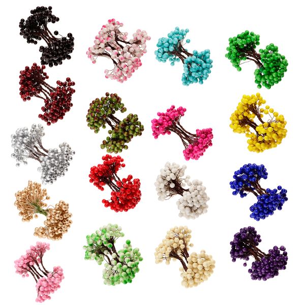100pcs 13cm length christmas holly berry cones leaf branch artificial flower wreath
100pcs 13cm length christmas holly berry cones leaf branch artificial flower wreath