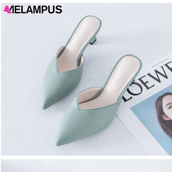 pointed female high heels outdoor leisure baotou sandals black green beige white lazy sandals sandalias de mujer
pointed female high heels outdoor leisure baotou sandals black green beige white lazy sandals sandalias de mujer