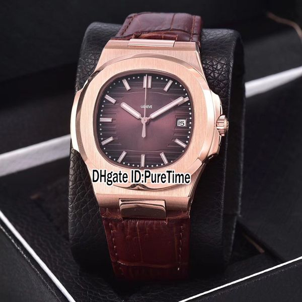 new classic 5711 rose gold brown texture dial date a2813 automatic mens watch brown leather sports watches 7 colors puretime pb302a2, Slivery;brown
new classic 5711 rose gold brown texture dial date a2813 automatic mens watch brown leather sports watches 7 colors puretime pb302a2, Slivery;brown
