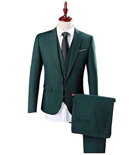handsome dark green single breasted men's suits one button 3 pieces wedding suits for men (jacket+pants+vest+tie, White;black
handsome dark green single breasted men's suits one button 3 pieces wedding suits for men (jacket+pants+vest+tie, White;black