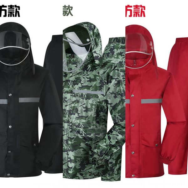 antarctic raincoat long full body thickened men's and women's portable outdoor travel extra split suit pants suit rainpants set, Red;brown
antarctic raincoat long full body thickened men's and women's portable outdoor travel extra split suit pants suit rainpants set, Red;brown