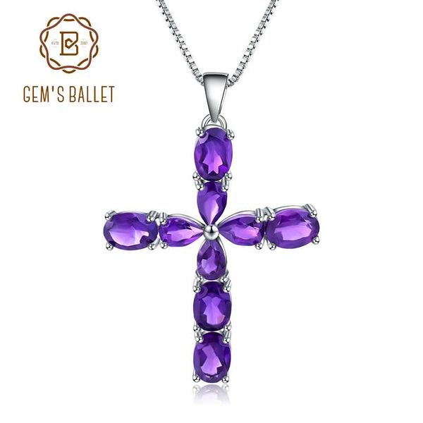 gem's ballet 925 sterling silver fine jewelry 5.59ct natural amethyst gemstone cross pendant necklace for women wedding
gem's ballet 925 sterling silver fine jewelry 5.59ct natural amethyst gemstone cross pendant necklace for women wedding