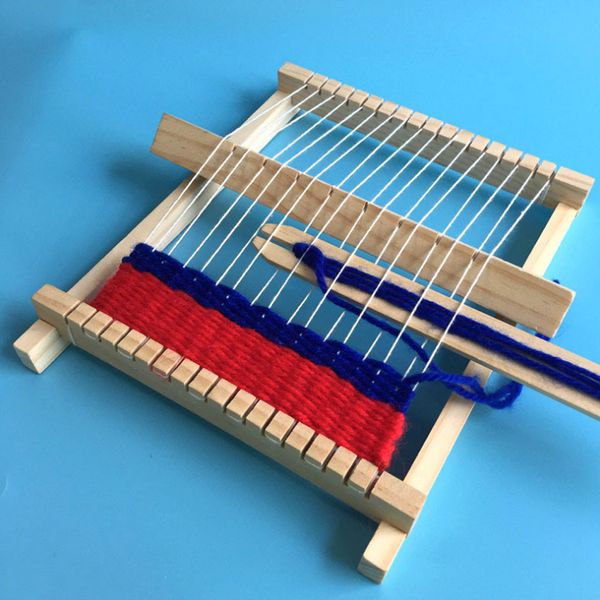 wooden weaving craft yarn diy hand knitting machine kids educational toys 18.5*1.7cm
wooden weaving craft yarn diy hand knitting machine kids educational toys 18.5*1.7cm