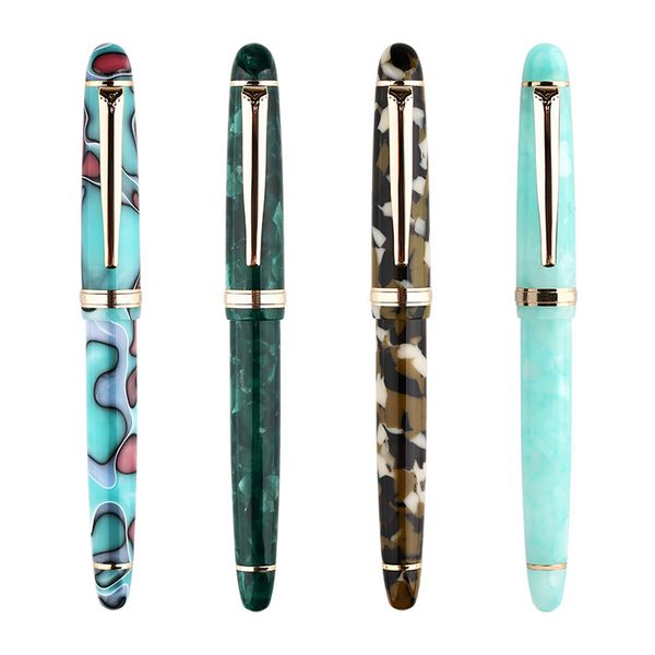 Anti Slip Fountain Pen Gold Plated Nib Resin Writing Adult Gift Student Smooth Office Stationery, Multicolor
Anti Slip Fountain Pen Gold Plated Nib Resin Writing Adult Gift Student Smooth Office Stationery, Multicolor