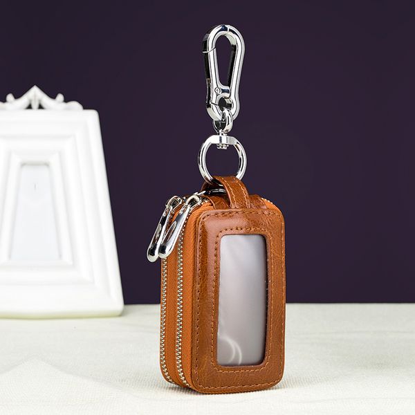 genuine cow leather home car keys' bag double pocket zipper mini wallet earth yellow men women's key holder transparent pocket, Slivery;golden
genuine cow leather home car keys' bag double pocket zipper mini wallet earth yellow men women's key holder transparent pocket, Slivery;golden