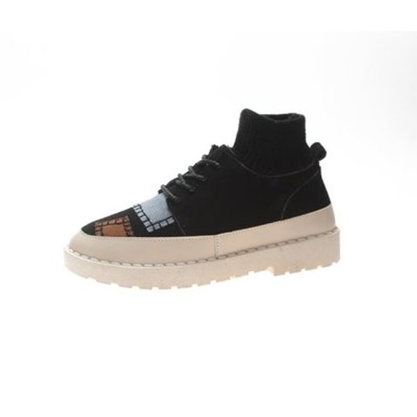 2019 autumn new casual student low-women's british wind board shoes flat patch beggar shoes, Black
2019 autumn new casual student low-women's british wind board shoes flat patch beggar shoes, Black