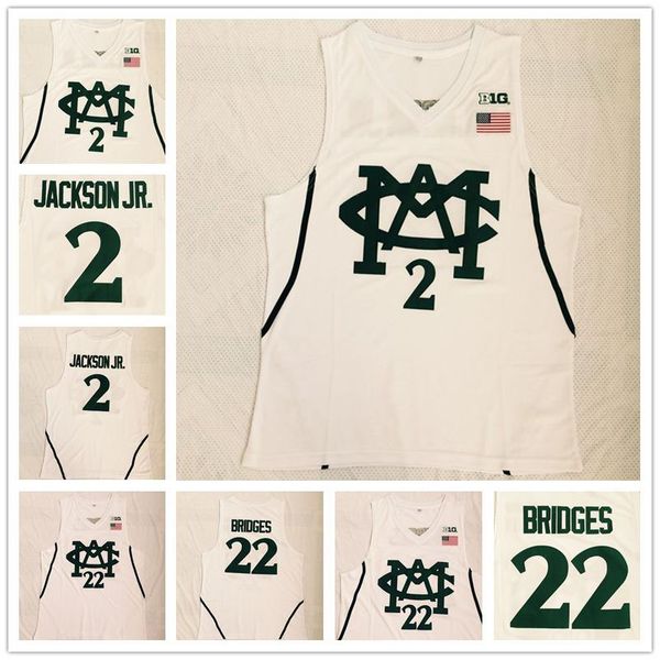 Men's New Style 2018 22 Miles Bridges Jerseys Michigan State Spartans College Basketball 2 Jaren Jackson Jr white University Stitched
Men's New Style 2018 22 Miles Bridges Jerseys Michigan State Spartans College Basketball 2 Jaren Jackson Jr white University Stitched