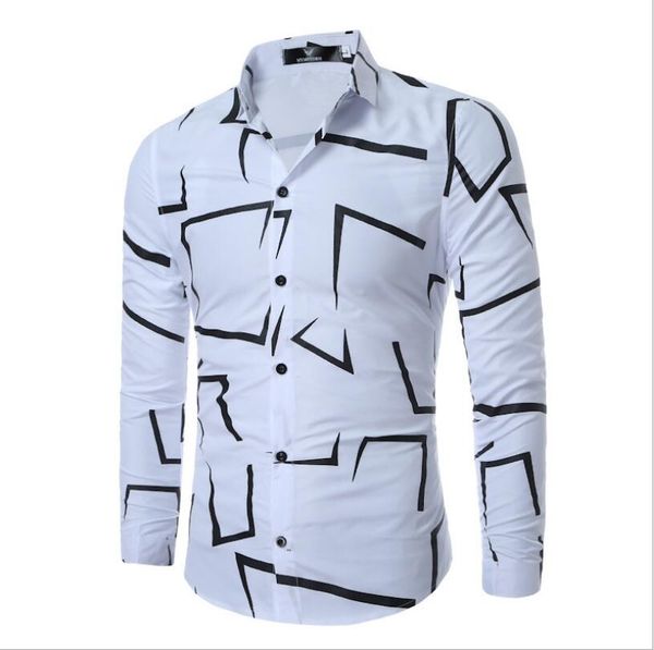 2020 new pm93865 autumn men shirt spring long sleeve turn-down collar print casual shirt men camisas clothes, White;black
2020 new pm93865 autumn men shirt spring long sleeve turn-down collar print casual shirt men camisas clothes, White;black