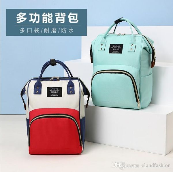 2019 sale mommy fashion nylon backpack bag multicolor larty capacity casual bag big size mom bag, White
2019 sale mommy fashion nylon backpack bag multicolor larty capacity casual bag big size mom bag, White