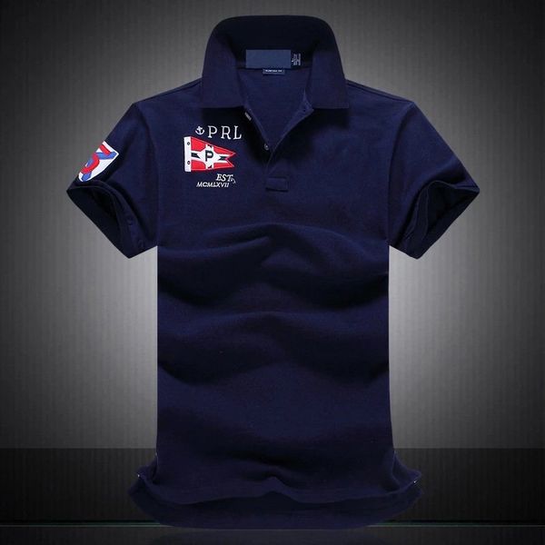 polo quality sale high mens men's 2019 poloshirt solid polo shirt luxury men shirts short sleeve xhphs, Black