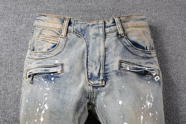 balmain men jeans рваные модные дизайнерские мужские джинсы тонкие мотоциклетные мотоциклетные причинные мужские джинсовые брюки хип-хоп муж, Blue
balmain men jeans рваные модные дизайнерские мужские джинсы тонкие мотоциклетные мотоциклетные причинные мужские джинсовые брюки хип-хоп муж, Blue