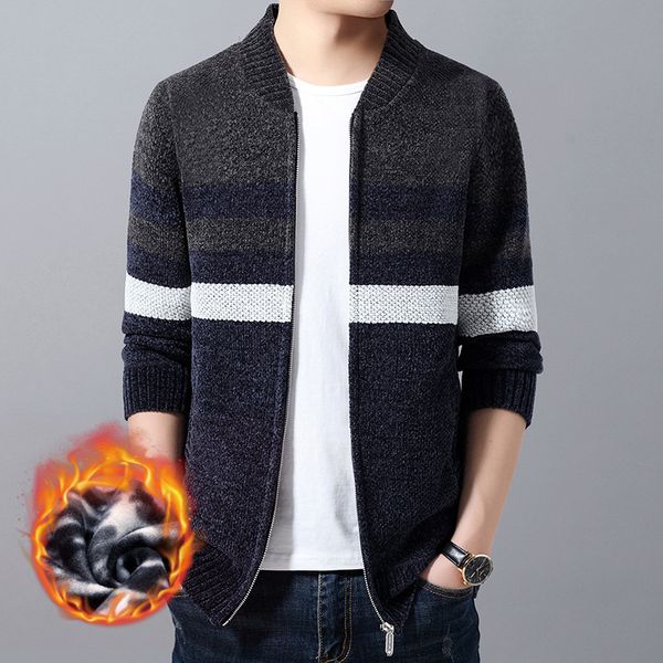 cardigan new sweaters warm fashion homme autumn winter coats thermal thick male brand sweaters casual stripe windproof, White;black
cardigan new sweaters warm fashion homme autumn winter coats thermal thick male brand sweaters casual stripe windproof, White;black