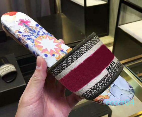 2019 mule dway en coton brode slide luxury designer women sandals new style fashion womens slipper size 35-41 ct04, Black
2019 mule dway en coton brode slide luxury designer women sandals new style fashion womens slipper size 35-41 ct04, Black