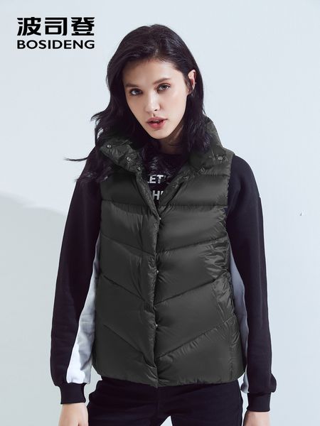 bosideng 90% duck down waistcoat for women down vest sleeveless jacket thicken waistcoat qualified office lady b80131014, Black
bosideng 90% duck down waistcoat for women down vest sleeveless jacket thicken waistcoat qualified office lady b80131014, Black
