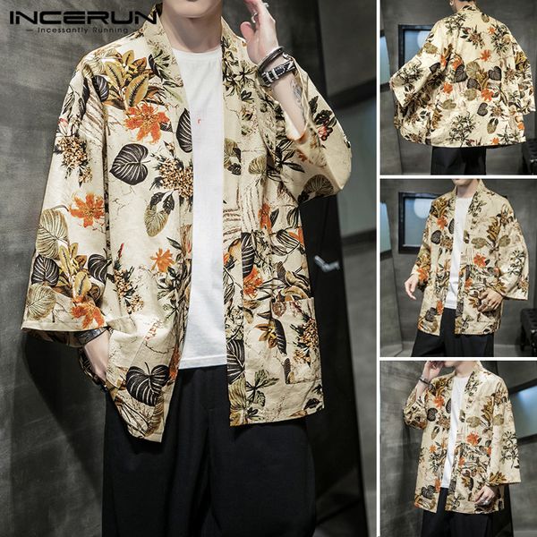 men summer printed cardigan shirts casual 3/4 sleeve casaco vintage loose floral blouse ethnic kimono blusas streetwear s-3xl, White;black
men summer printed cardigan shirts casual 3/4 sleeve casaco vintage loose floral blouse ethnic kimono blusas streetwear s-3xl, White;black