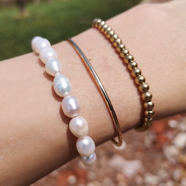 new baroque pearl bracelet women handmade adjustable gold color beads bracelet set femme jewelry, Golden;silver
new baroque pearl bracelet women handmade adjustable gold color beads bracelet set femme jewelry, Golden;silver